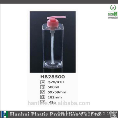 High quality square plastic bottle /PET design/500ml/550ml